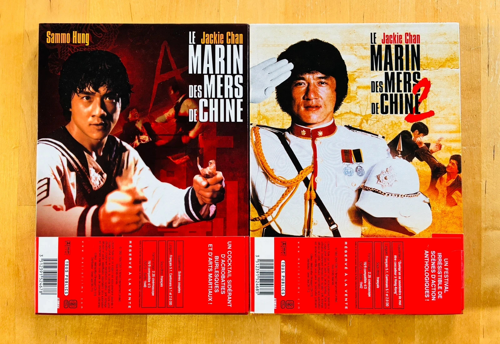 Lote 2 Longbox DVD Jackie Chan: O Marinheiro dos Mares da China 1 e 2. – photo 2